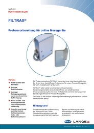 FILTRAX® - Dr. Bruno Lange AG