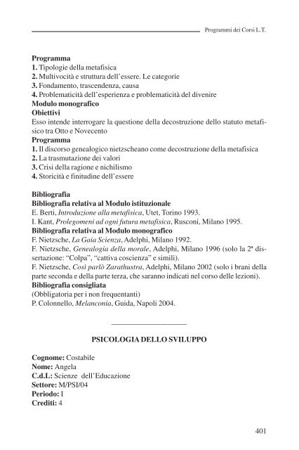 Guida dello Studente 2005-2006 - CSDIM - Università della Calabria