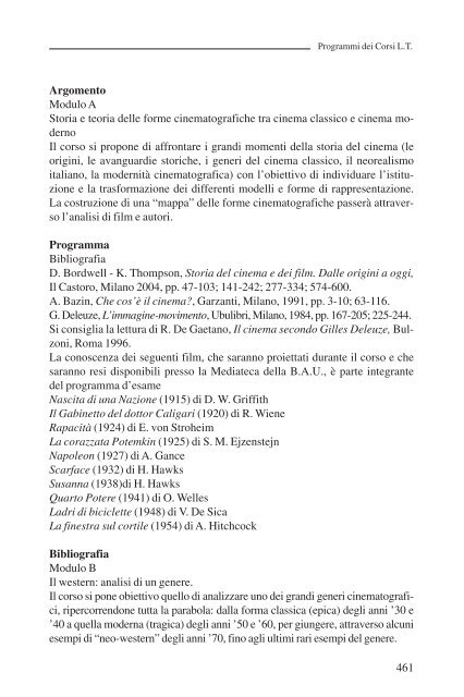 Guida dello Studente 2005-2006 - CSDIM - Università della Calabria