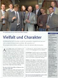 Vielfalt und Charakter - GWF-Frankenwein