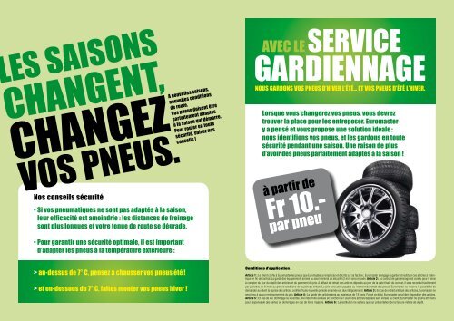 Brochure Service Gardiennage - Euromaster Suisse