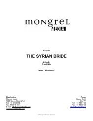 THE SYRIAN BRIDE - Mongrel Media
