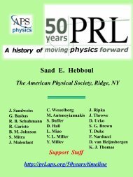 Saad E. Hebboul - American Physical Society