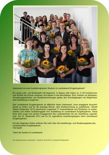 Interessiert an einer Ausbildung/einem Studium im ... - Erzgebirgskreis