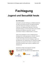 Fachtagung Jugend und Sexualität heute - Stadt Neuwied