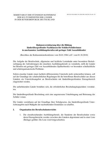 Rahmenvereinbarung über die Bildung länderübergreifender ...