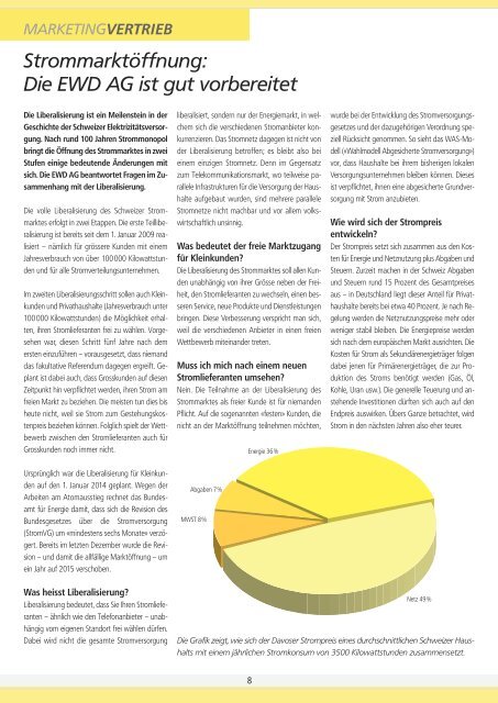 Kundenzeitschrift "EnergieNews" - EWD