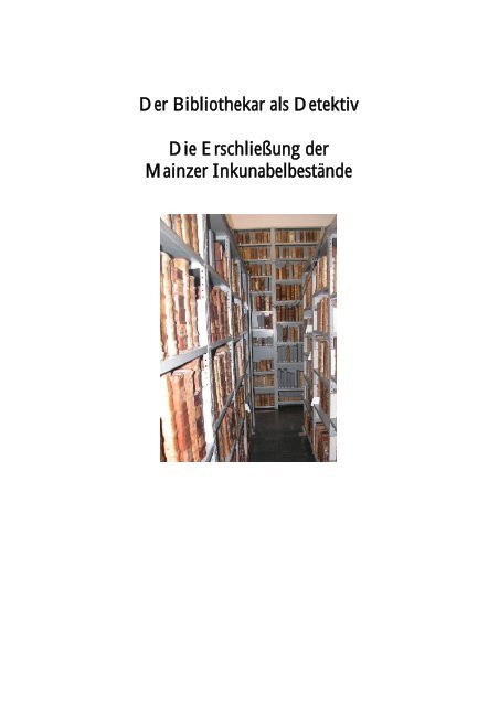 Kurt Hans Staub. Unter Mitarbeit von André Horch - Gutenberg ...