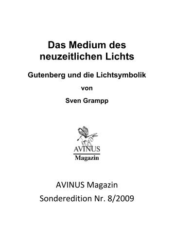 Das Medium des neuzeitlichen Lichts - Avinus Magazin - AVINUS ...