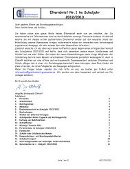 Elternbrief Nr.1 im Schuljahr 2012/2013 - Göttenbach-Gymnasium