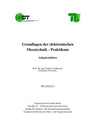 Grundlagen der elektronischen Messtechnik - Praktikum - MDT ...