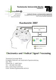 Kurzbericht 2007 Electronics und Medical Signal Processing
