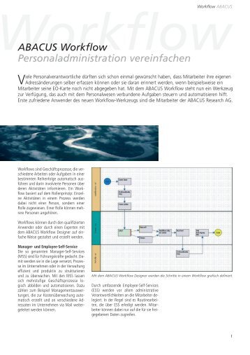 ABACUS Workflow Personaladministration vereinfachen