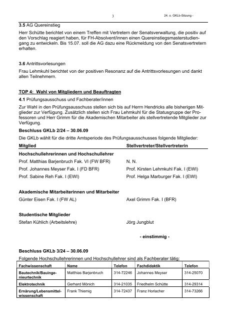Protokoll der 24. Sitzung vom 30.06.2009 (PDF - Technische ...