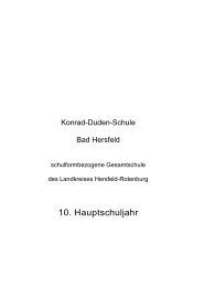 10. Hauptschuljahr - Konrad-Duden-Schule