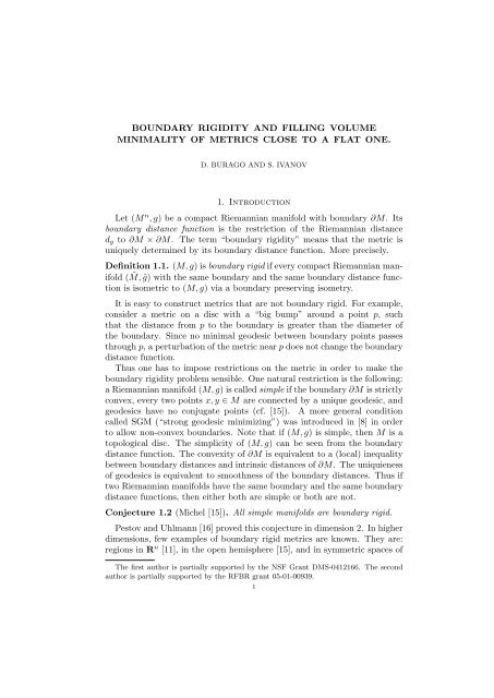 Boundary rigidity and filling volume minimality of metrics