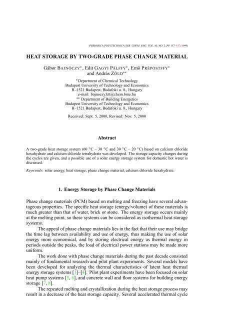 Download In PDF - Periodica Polytechnica