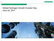 Global Hydrogen Growth Investor Day June 22, 2011 - Praxair