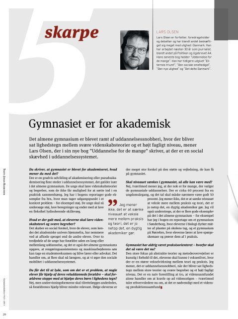 Gymnasieskolen_2011_15 - Gymnasieskolernes LÃ¦rerforening