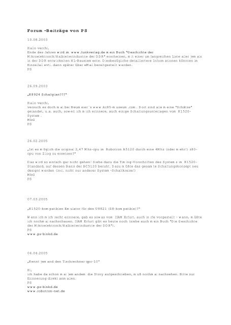 Ps Im Rt Forum Von Ps