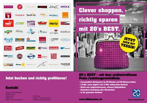 clever shoppen, richtig sparen mit 20's Best. - Factum AG