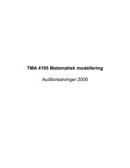 TMA 4195 Matematisk modellering