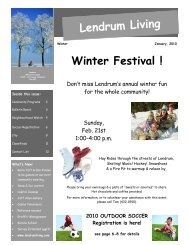 Jan/10 Newsletter - Lendrum Community League