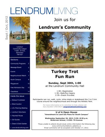 LendrumLiving Sept-Oct 2012 - Lendrum Community League