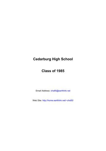 to download 20 year class booklet - Earthlink