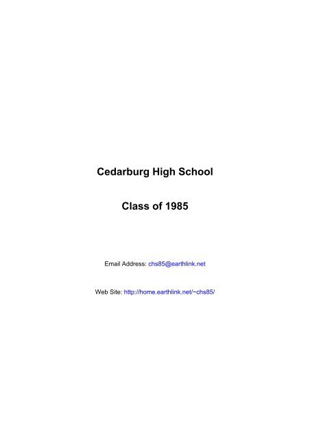 to download 20 year class booklet - Earthlink