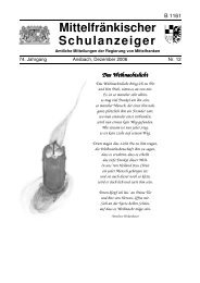 Mittelfrankischer Schulanzeiger Regierung Von Mittelfranken