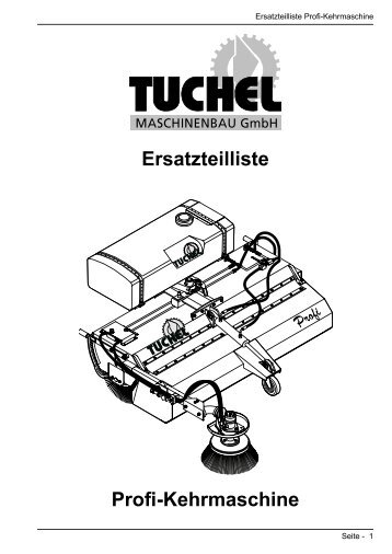 Ersatzteilliste Profi-Kehrmaschine