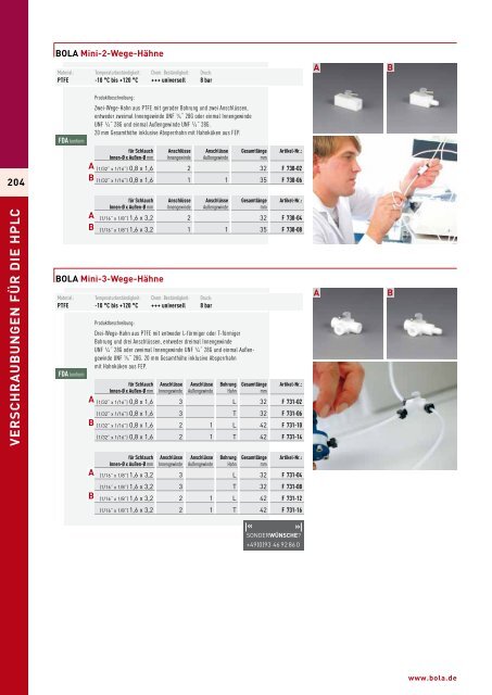 Profi-Laborbedarf aus Hochleistungskunststoffen PTFE ... - BOLA