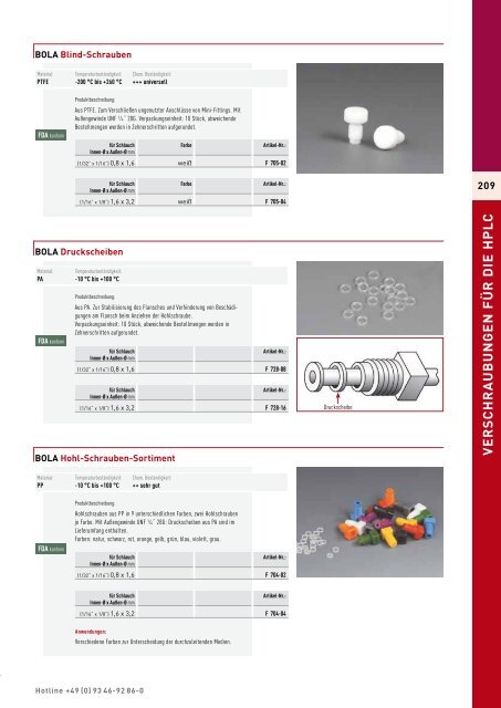 Profi-Laborbedarf aus Hochleistungskunststoffen PTFE ... - BOLA