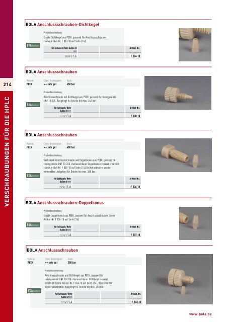 Profi-Laborbedarf aus Hochleistungskunststoffen PTFE ... - BOLA