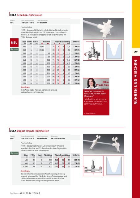 Profi-Laborbedarf aus Hochleistungskunststoffen PTFE ... - BOLA