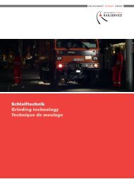 Schleiftechnik - Goldschmidt Thermit Railservice GmbH