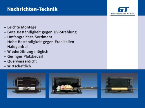 Firmenpräsentation - GT Elektrotechnische Produkte GmbH