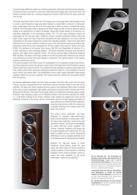 HOME AUDIO 2013 - Heco