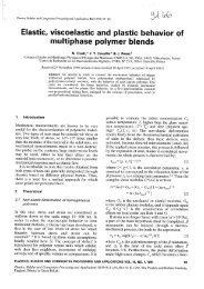 Elastic, viscoelastic and plastic behavior of multiphase polymer blends