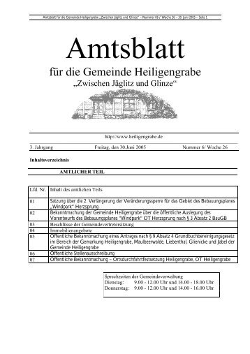 Juni 2005 - Gemeinde Heiligengrabe