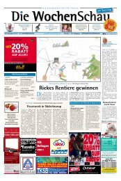 Riekes Rentiere gewinnen - Die Wochenschau