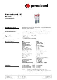 Permabond 145 - Permapack