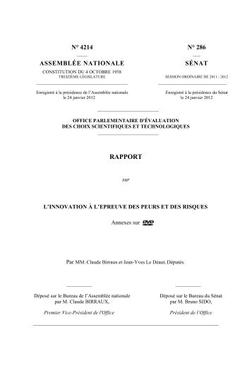 Le rapport au format pdf - Sénat