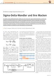 Sigma-Delta-Wandler und ihre Macken - Hanspeter Schmid-Werren