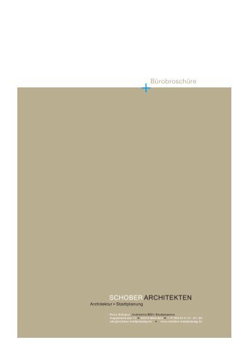 Bürobroschüre - schober-stadtplanung