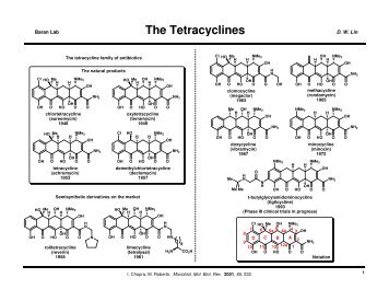 The Tetracyclines - The Scripps Research Institute