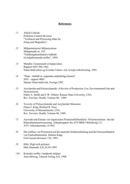 The Moos KSA-system and the polymers used for ... - Simon Moos A/S