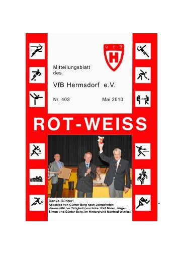 Bitte hier klicken, um die komplette ROT-WEISS - VfB Hermsdorf eV ...