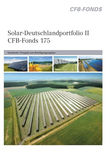 Solar-Deutschlandportfolio II CFB-Fonds 175 - Scope